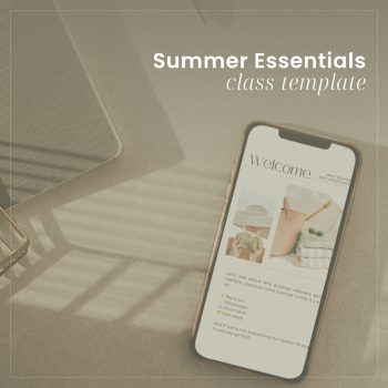 Summer Essentials Class Template (a la carte)